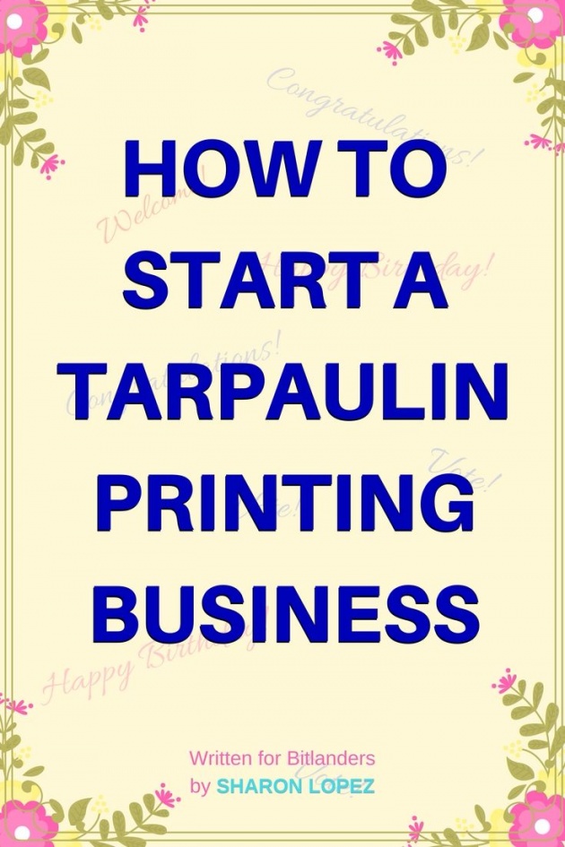 tarpaulin manufacturing business plan