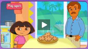 Dora cooking a sweet cooking video.Part-1