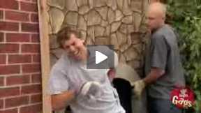 Kid Disappears In Brick Wall Prank