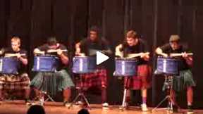 THE OFFICIAL Hot Scots drum line - 2011 - Nigel - Talent Show at LHHS