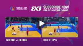 Amazing Trick Shot by Dejan Majstorovic - 3x3 Basketball - Baku 2015 European Games