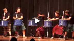 THE OFFICIAL Hot Scots drum line - 2011 - Nigel - Talent Show at LHHS