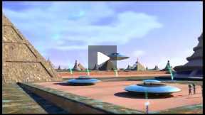 A short alien UFO 3D animation
