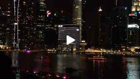 Fountain Light Show at Marina Bay Sands - Singapore