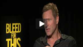 Aaron Eckhart Trained with Manny Pacquiao’s Trainer for “Bleed for This”