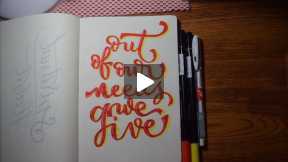 Calligraphy Time: Give