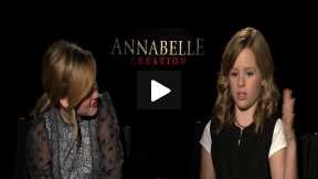 Talitha Bateman, Lulu Wilson Interview for “ANNABELLE: CREATION”