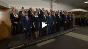 Meetings of NATO Ministers of Foreign Affairs: Family portrait, 27 APR 2018 (B-roll)