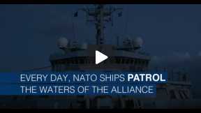 Night watch on a NATO ship