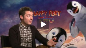 Elijah Wood (Mumble) Talks About “Happy Feet Two” and “The Hobbit!”