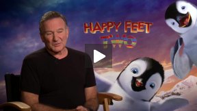 Robin Williams (Ramon/Lovelace) Talks About “Happy Feet Two”