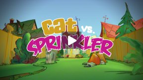 Cat vs Sprinkler Rough Cut