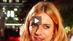 2013 British Fashion Awards - Red Carpet Interviews Featuring Sienna Miller 
