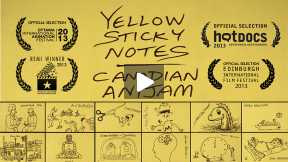 YELLOW STICKY NOTES | CANADIAN ANIJAM