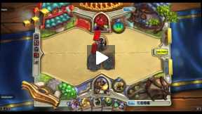 Playing Hearthstone Arena match Paladin Vs Rouge