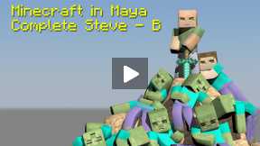 Minecraft - Maya - Tutorial - How to Build Your Character, Ep 10B, Final Steps - Visibility Control