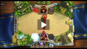 Playing Hearthstone Rouge Vs Warrior Normal Match