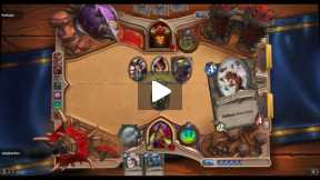 Playing Hearthstone Rouge Vs Warrior Normal Game